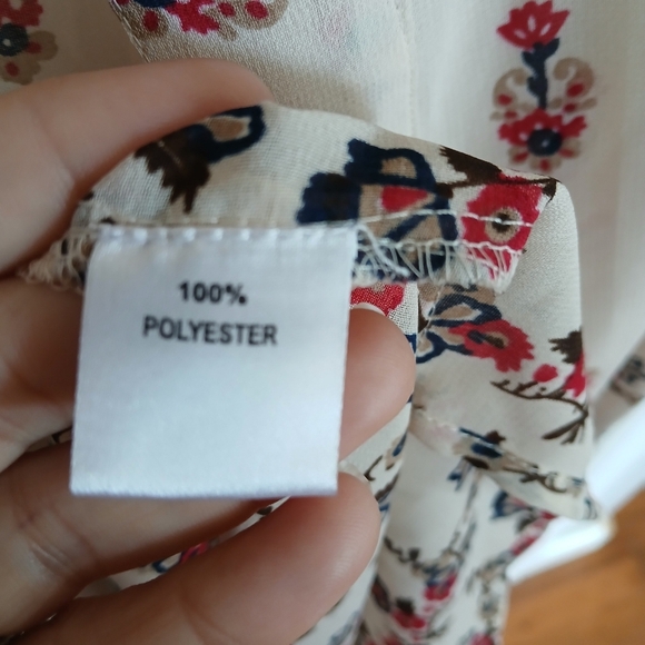 Jorja  Oriental Floral Paisley Open Front Long Sleeve Sheer Kimono Size S - Picture 6 of 7